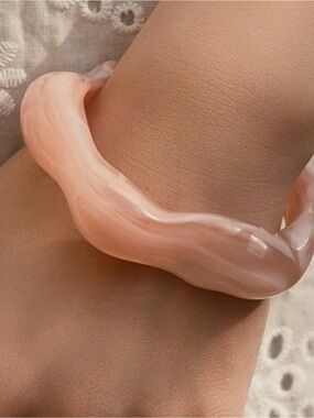 Pink Bamboo Cuff Bracelet